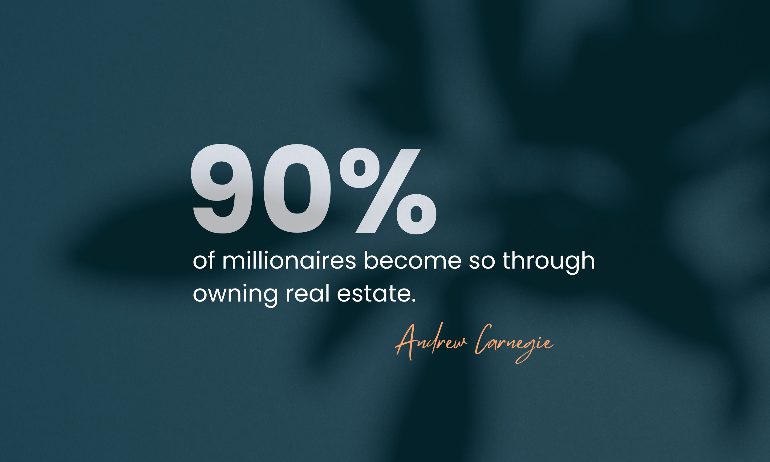 90% of millionaires quote rachael felan real estate